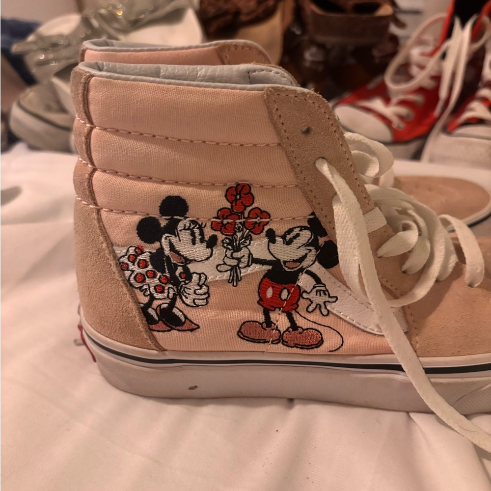 Mickey and Minnie High-Top Sneakers - Pink